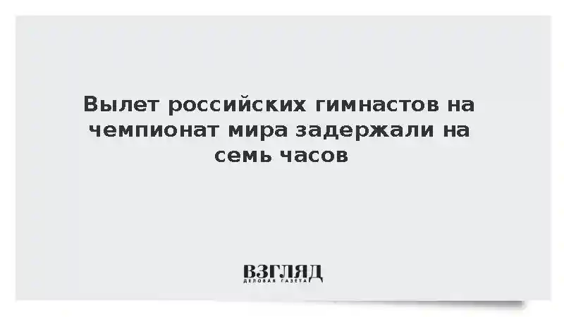 Сборная России по гимнастике на семь часов застряла в аэропорту Внуково