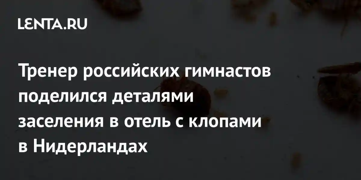 Тренер российских гимнастов поделился деталями заселения в отель с клопами в Нидерландах